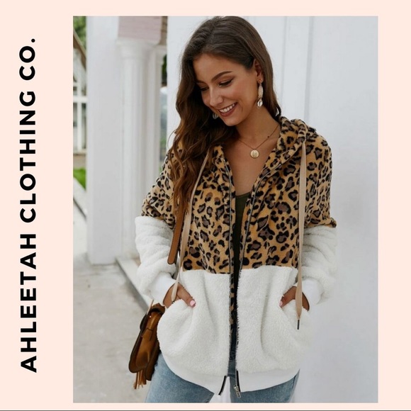 WILD at HEART Hoodie Teddy Zipper Cardigan - Picture 5 of 7